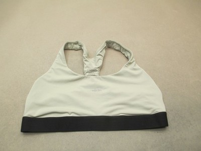 Boss Flex Size L Women Beige Unlined Wireles Pull On Sport Athletic Logo Bra 10L