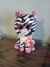 Ty FLIPPABLES Sequins Beanie Boos - ZOEY the Zebra (6 Inch) New With Tags