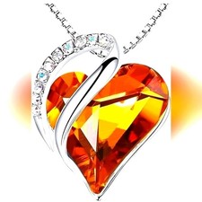 Infinity Love Heart Pendant Necklace