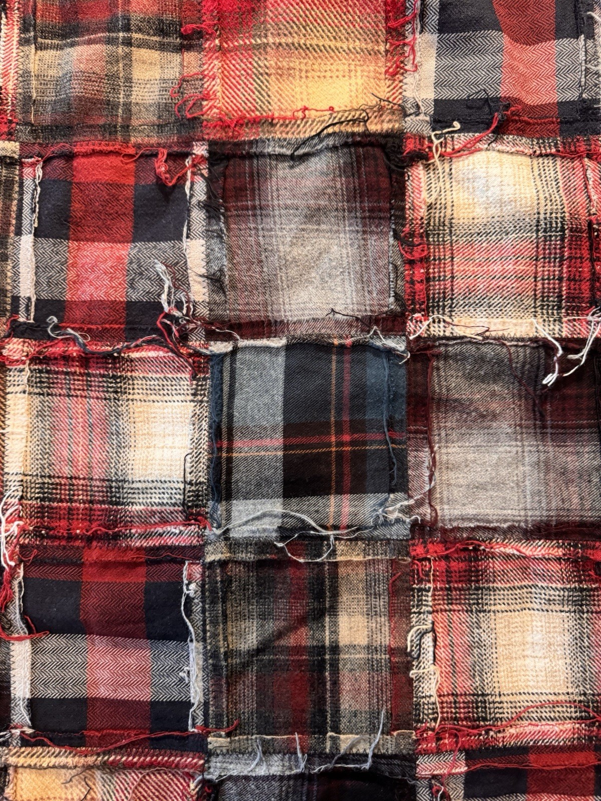 Handmade Patchwork Flannel Sleeveless Hoodie One … - image 6