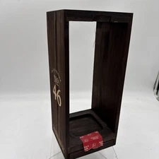 Makers Mark 46 SIV Bourbon Stained Wood Bottle Display Box with Coaster Set
