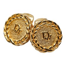 Dior Logo round earring Women 【Used】
