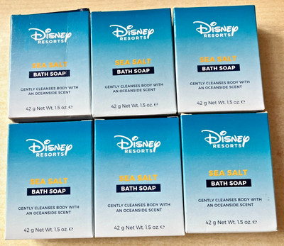 Neu WDW Walt Disney World Resorts Meersalz Reise Toilettenartikel 6 x 42g Badeseife