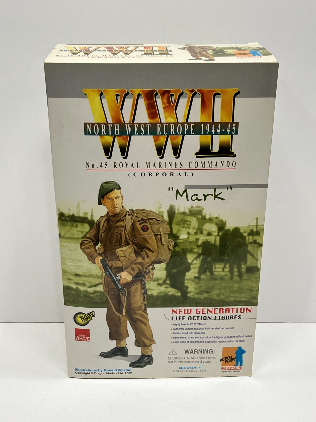 Dragon 1/6 WWII Europe 1944-45 Royal Marines Commando “Mark” action figure (NEW)