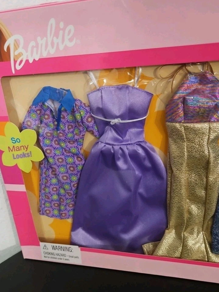 Mattel Barbie Doll 6 Fashion Gift Mattel Barbie Doll 6 Fashion Gi 68073 New 2001 - Image 3 of 4