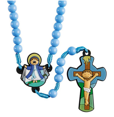 Tiny Devotions Blessed Mother Rosary, 15 3/4'' Long, SO Sturdy for Little Hands