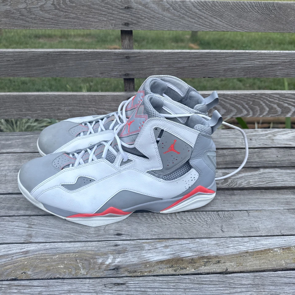 Jordan True Flight Wolf Gris Naranja 342964-118 Totalmente Nuevo en Caja Varios Talla 14 Foto 4 de 4
