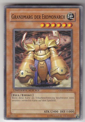 YU-GI-OH Grandmarg der Erdmonarch Common GLD2-DE009 deutsch