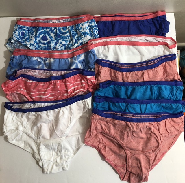Hanes Girls Hipsters Panties Underwear Tagless 10 Pairs Size 12 eBay