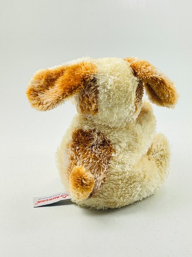 Aurora Soft Bean Plush Toy Tan Brown Dog Puppy Retriever Fluffy Ears 7" - Picture 3 of 6