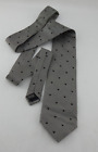 Disney Parks Neck Tie Black White Hidden Mickey Classic 100% Silk