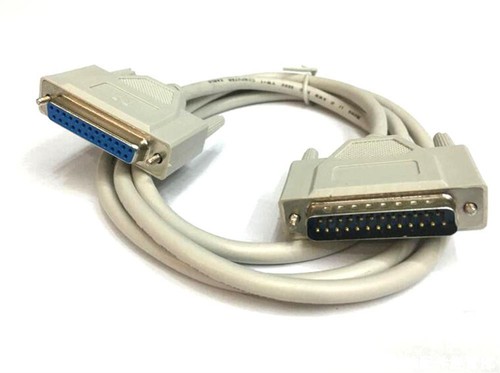 1 szt. DB25 25 pin męski na żeński szeregowy kabel przedłużający drukarkę równoległą 1,5 m - Zdjęcie 2 z 3