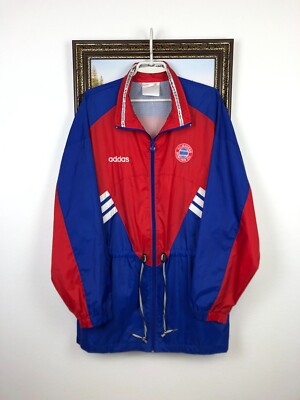 00s adidas BAVERN MUNCHEN ナイロンジャケット　サッカー 00s adidas バイエルン・ミュンヘン ナイロンジャケット L