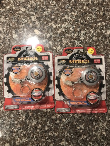 Battlebots Road Champs Battlechains Keychain Biohazard 2001 NIB New lot of 2