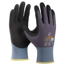 Adept NFT Palm Coated Gloves - Grey, breathable, stretch, extremely durable