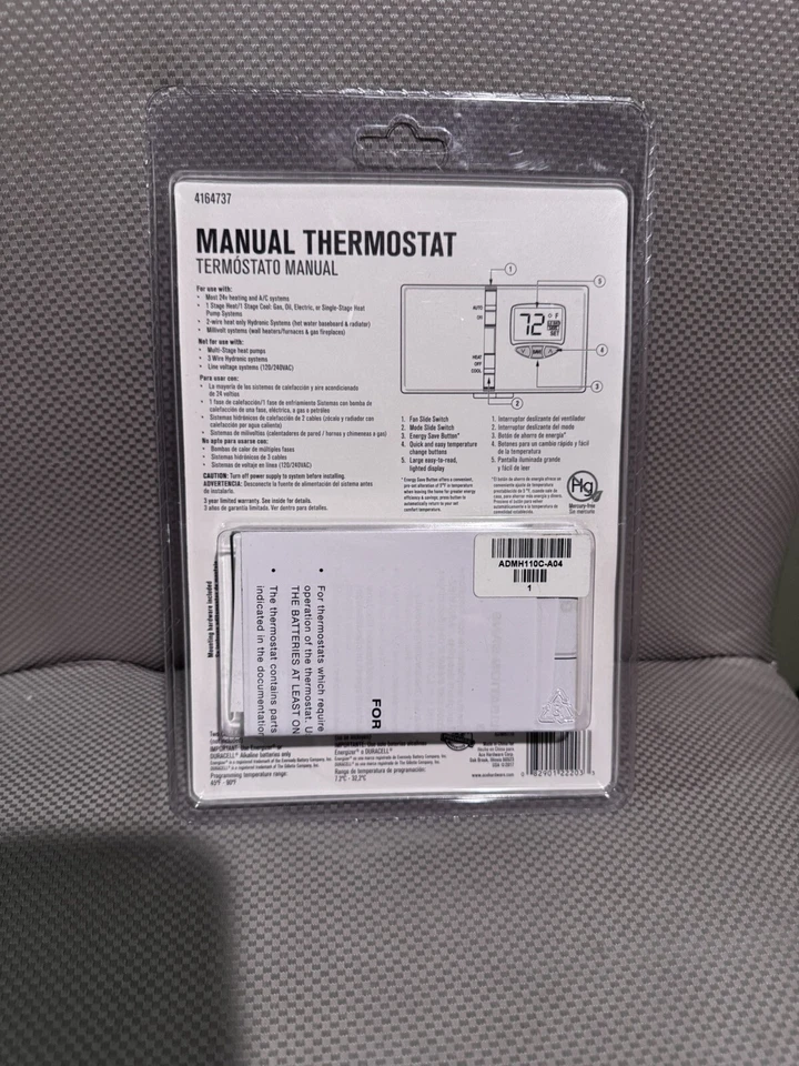 Termostato Manual No Programable Precisión Digital Nuevo SELLADO 4164737 AC Foto 2 de 4