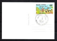 Wallis et Futuna  carte  1er jour  meilleurs  voeux   1991