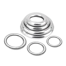 Welded Smooth Metal O Ring A2 Stainless Steel Rings Heavy Duty 15mm-150mm ID