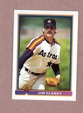 1991 Bowman Baseball Card #554 Jim Clancy Houston Astros