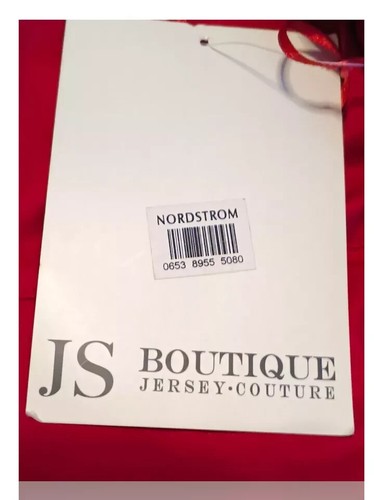 Nwt JS Boutique Jersey Couture Sz 14 Backless Halter Dress, Red. NS-22 - Picture 10 of 11