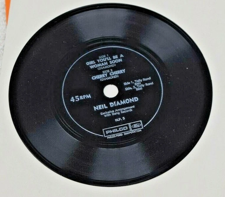 Neil Diamond-Girl, You'll Be A Woman Soon/Cherry, Hip Pocket, HP5, Flexi, NM - Image 3 of 4