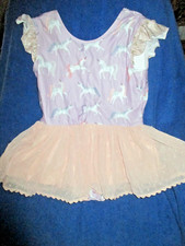 Matilda Jane Girls Unicorn Leotard with Ruffles Top Shirt size 12