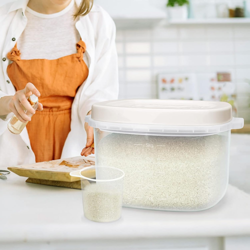 Rice Cereal Storage Container, 10 Lb BPA Free Airtight Plastic Food Storage C... - Picture 5 of 6