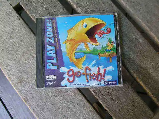 1106) Go Fish The Real Thrill Of Fishing 4 Kids 1998 Play Zone WIN 95/98  CD-RO