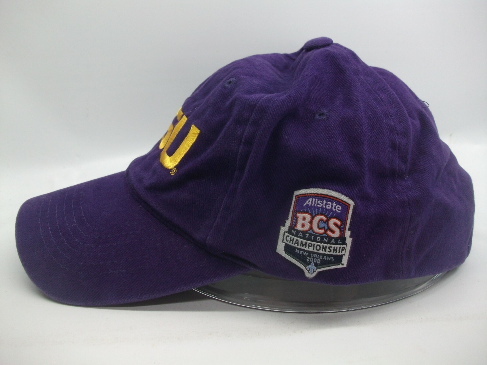 LSU Hat Purple Hook Loop Baseball Cap - image 3