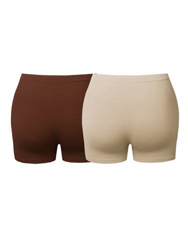 Daily Basic Seamless Lightweight Ribbed Biker Shorts - Picture 12 of 52