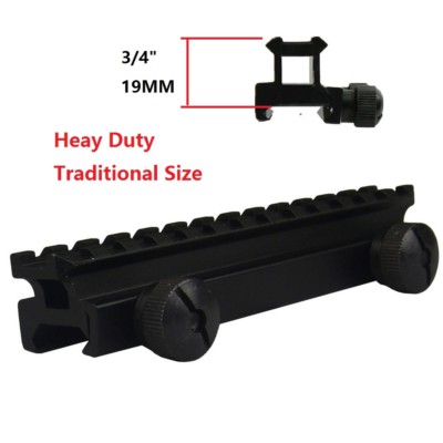 3/4'' High See Through Flat Top Picatinny Rail Riser Mount