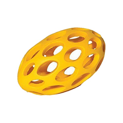 Dog Toy Rubber Football Rugby Ball Lattice Rosewood Cyber Tugger Tug Strong - Picture 10 of 11