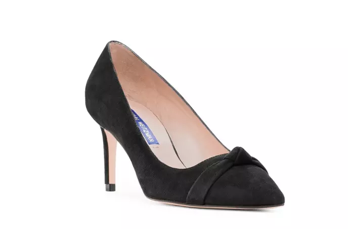 Stuart Weitzman Fontaine Black Suede Pump Heels N4644 Size 9 M eBay