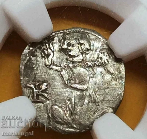 Hungary 1 denar 1307-1342 Karl Roberts NGC AU58 silver