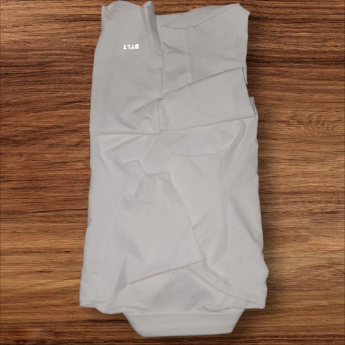 BYLT Drop Cut Lux Polo WHITE Medium NEW - Picture 3 of 4