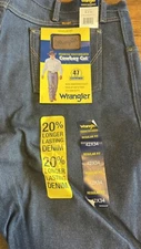 Wrangler 47MWZ Premium Performance Cowboy Cut Rigid Regular Fit Jeans - 42x34
