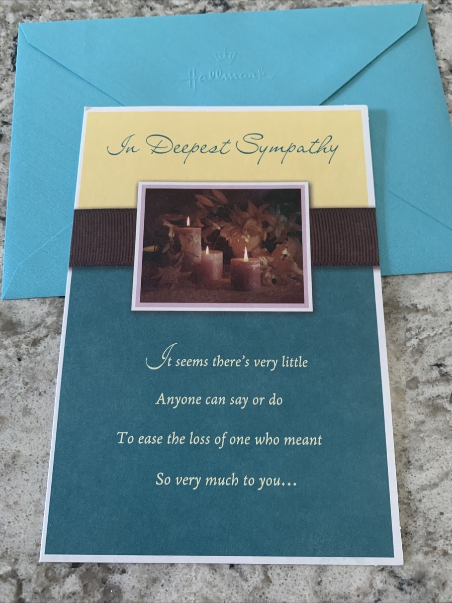 Deepest Sympathy Teal Card Deepest Sympathy Teal Card