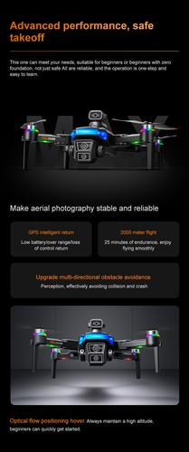 Dual Camera 8K Drone Pro - 25min Flight, 2KM RC, 4-Axis Stabilization - Picture 14 of 22