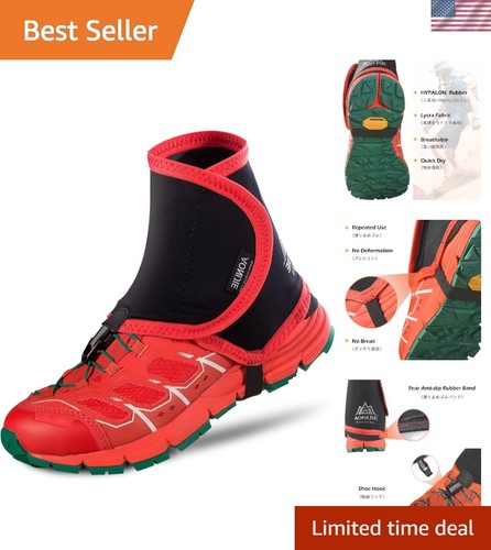 Durable Waterproof Gaiters with Reflective Detail – Ideal for Outdoor Activities
