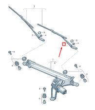 AUDI E-TRON GEN Wischerarm vorne links LHD 4KL9554071P9