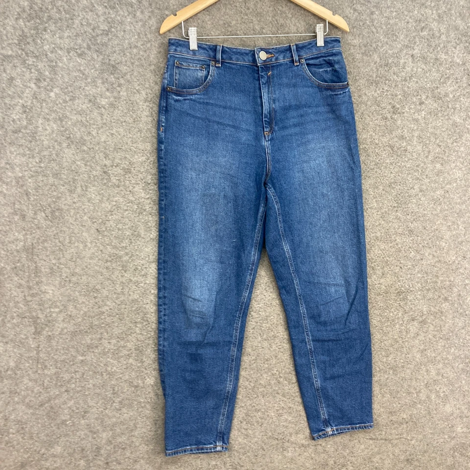 Pantalones de mezclilla para mujer talla 32 L30 azul cintura alta hasta el tobillo 28630 de Asos Foto 4 de 4