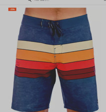 New O'NEILL board shorts swim Hyperfreak Heist Line sz 30 above knee 19"