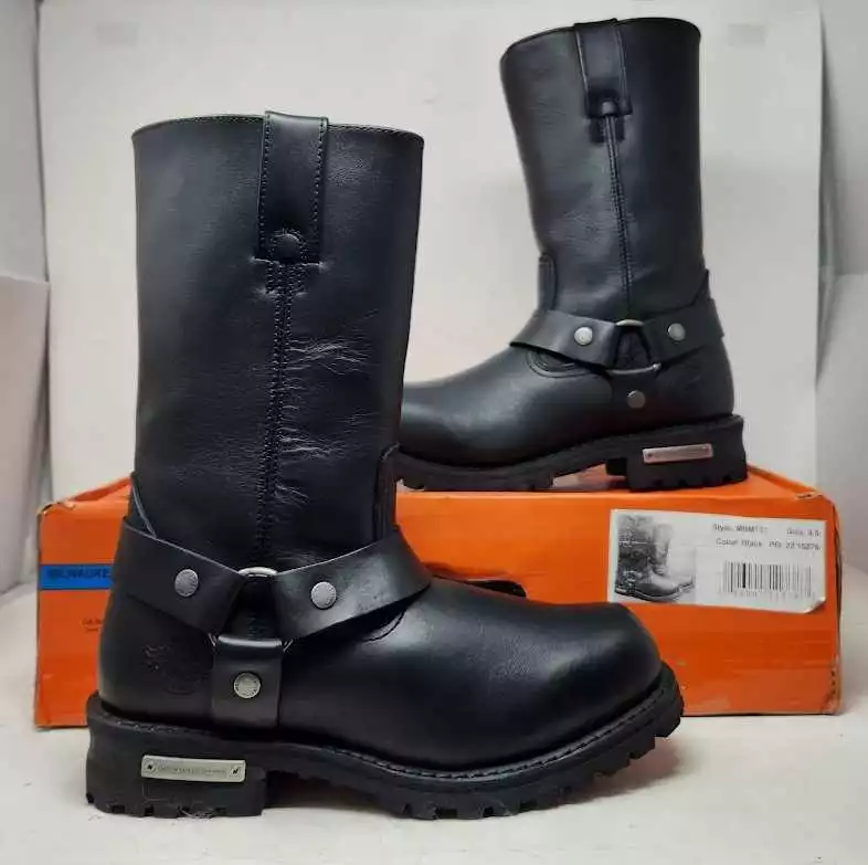 Steel toe harness boots sale