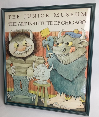 Vintage Maurice Sendak 1984 Poster ,Where The Wild Things Are ,The Junior Museum - Picture 9 of 9