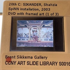 Shahzia Sikander “SpiNN Installation ” Pakistani-American 35mm Art Slide