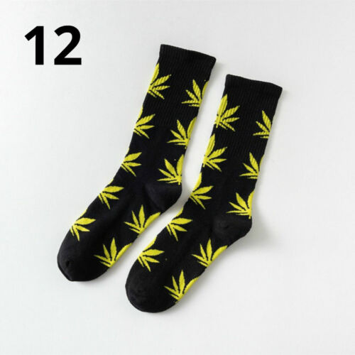 MARIJUANA LEAF SOCKS 44 Colors Medium Size Crew 420 Pot Weed Cotton Stretch NEW - Picture 24 of 56