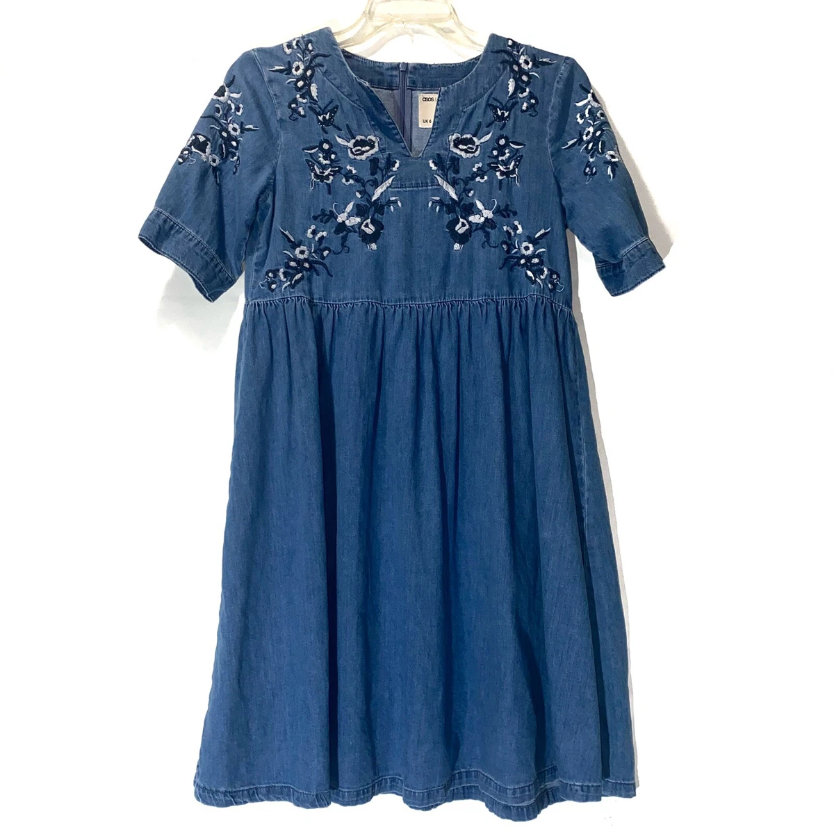 asos denim maternity dress The Best Fall Maternity Dresses Under $100