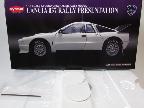 RARE 1/18 KYOSHO LANCIA 037 RALLY PRESENTATION 1200pcs n Autoart. GIFT SVJ - Picture 5 of 10
