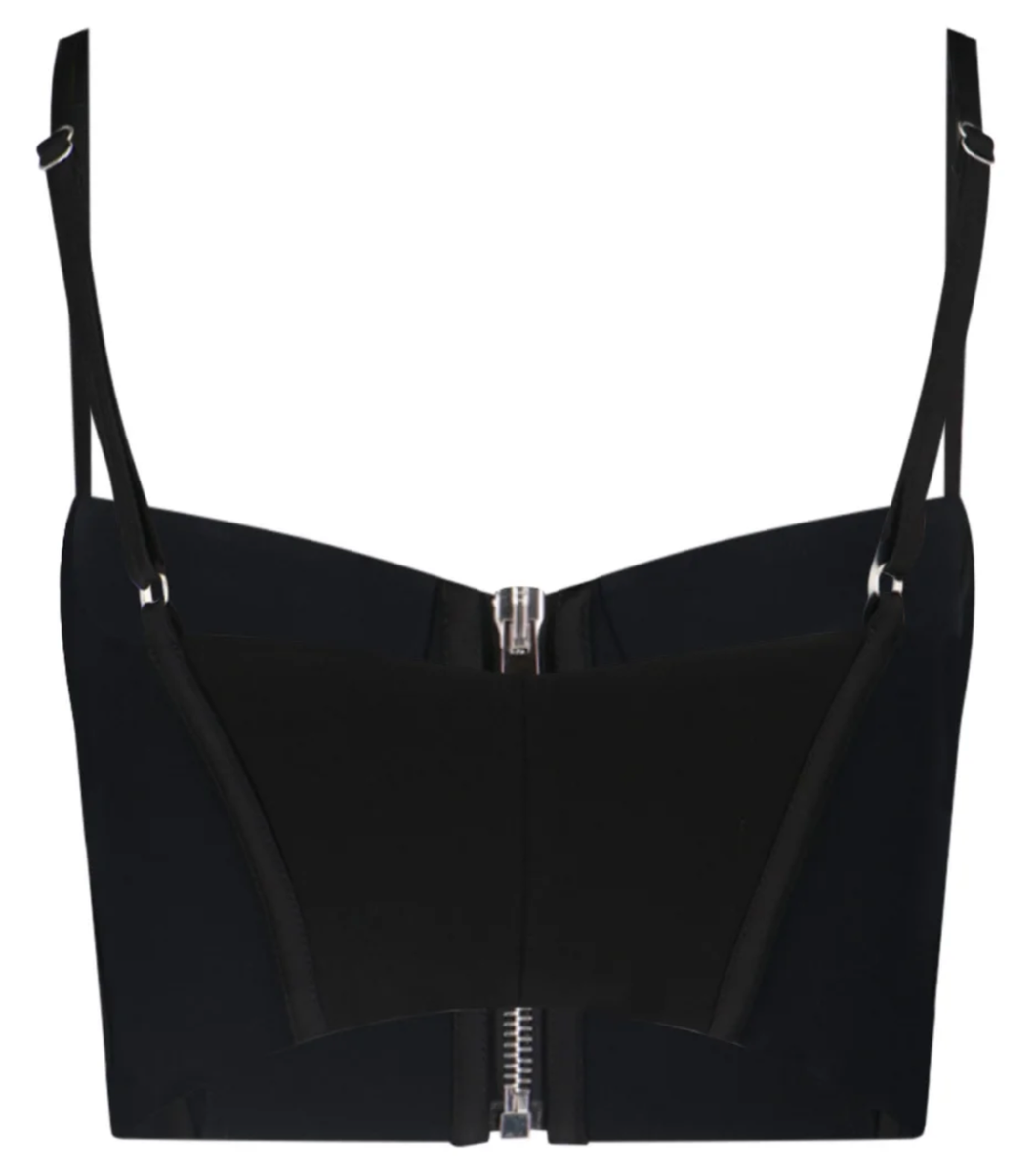 【送料&関税込】Versace Pleated Bustier Top Versace Latex Bustier Top | Black | FARFETCH CA
