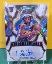 2023-24 Select Terquavion Smith White Rc Cracked Ice Auto 23/25 Free Shipping 